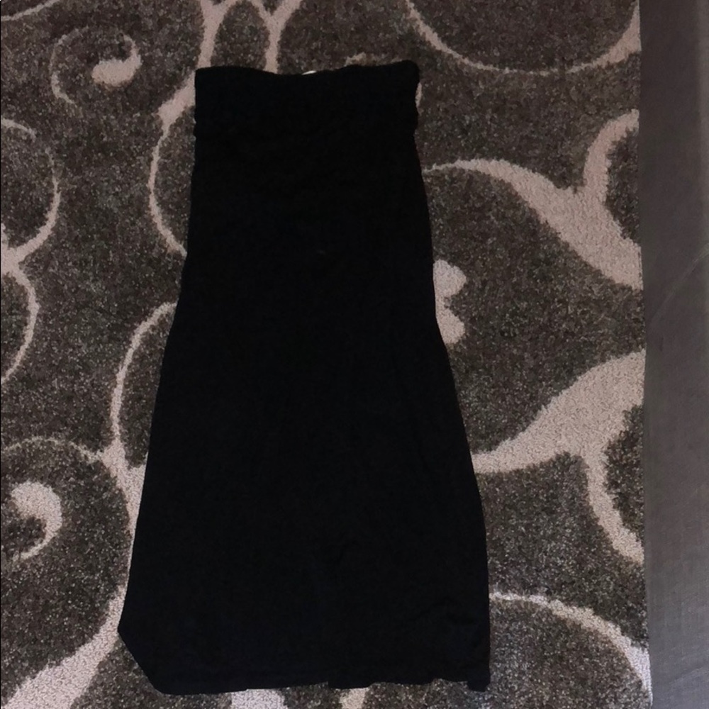 Black maxi skirt